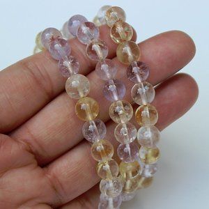 Ametrine Beaded Bracelet
